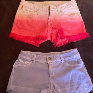 Robin’s Jean shorts sizes  24 & size small